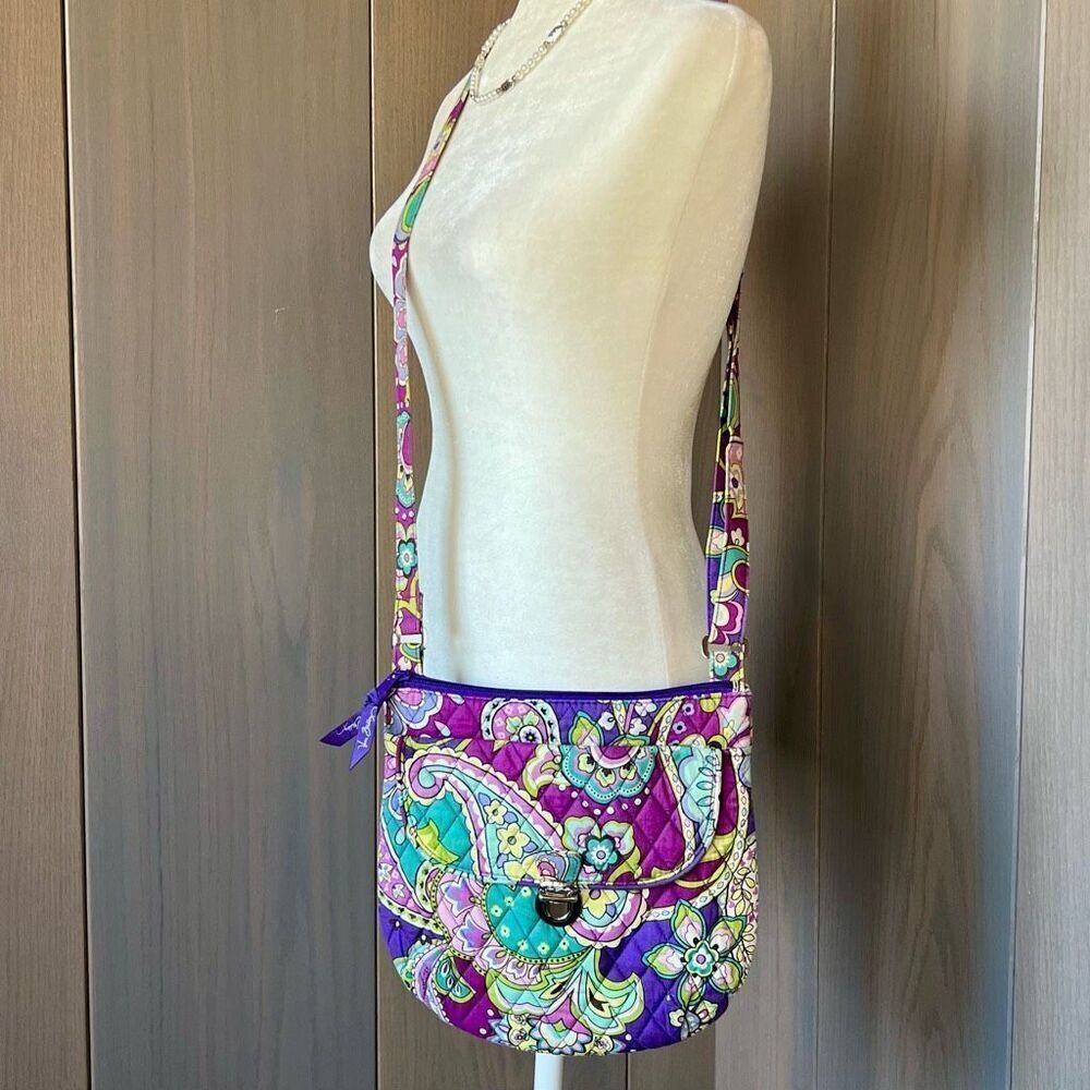 VERA BRADLEY Saddle Hipster Crossbody HEATHER